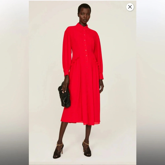 Saunders Collective Flowing Button Front Dress, RTR - Picture 1 of 13